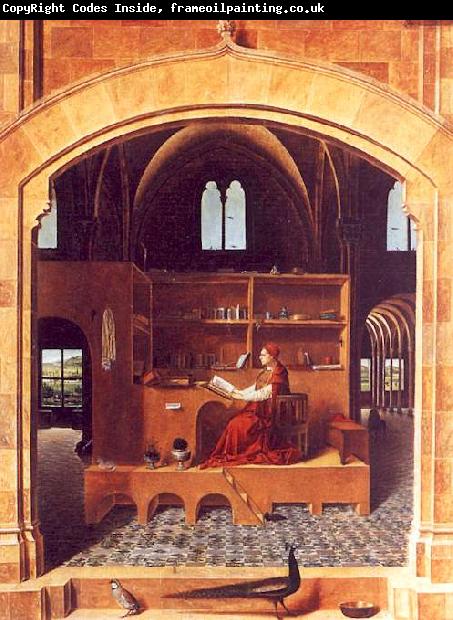 Antonello da Messina Saint Jerome in his Study